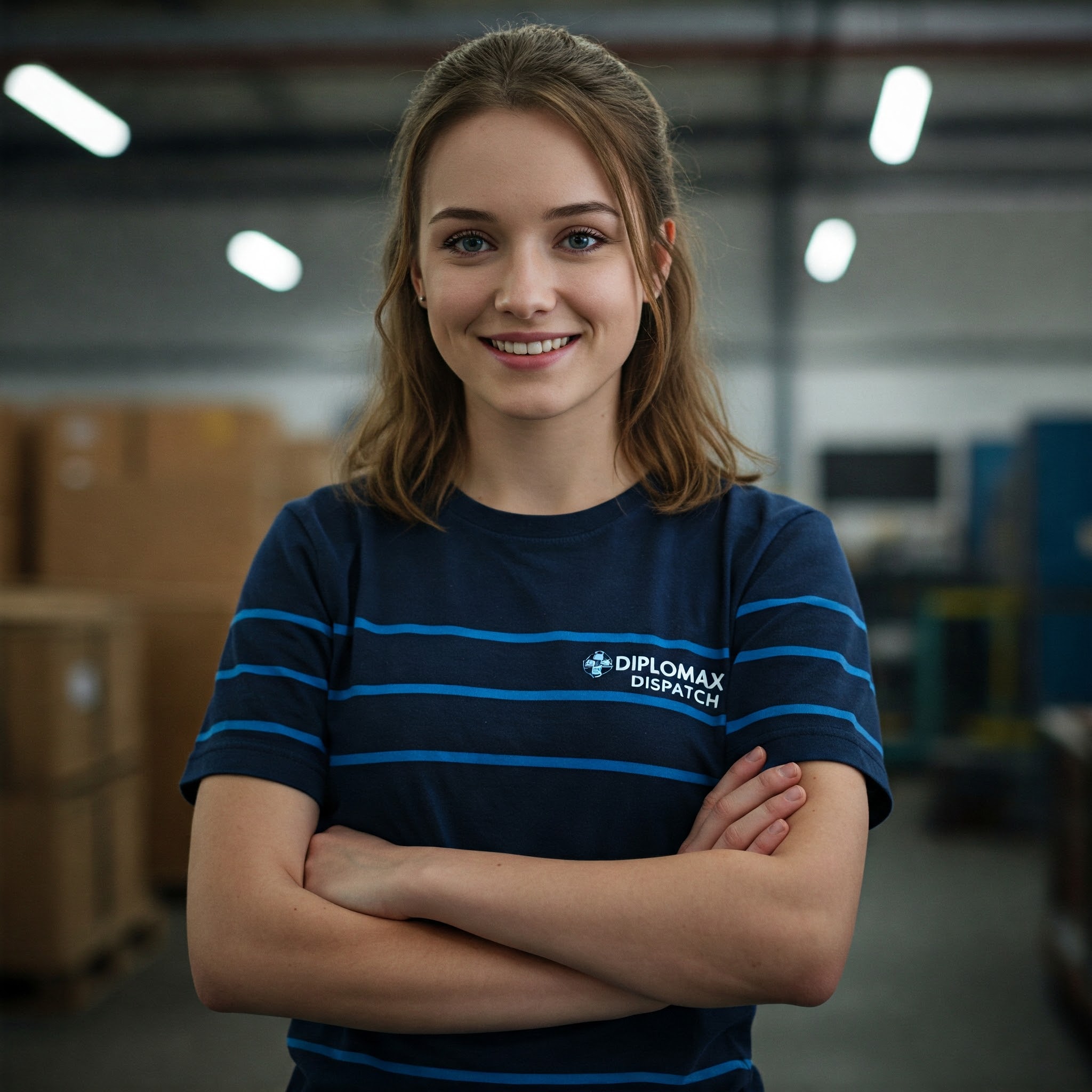 Customer at drop-off location